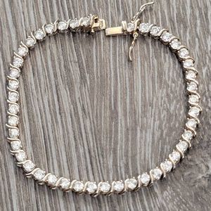 Gold over Sterling tennis bracelet